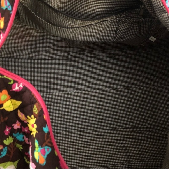 N. Gil  Owl Tote Bag Overnight Weekender Zip Top - Picture 6 of 9